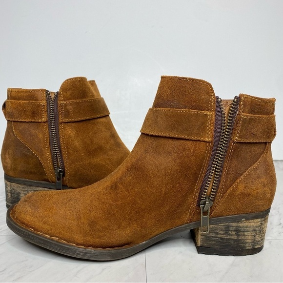 New! Born Morocco Brown Distressed Suede Bootie 6 1/2 - Picture 6 of 14
